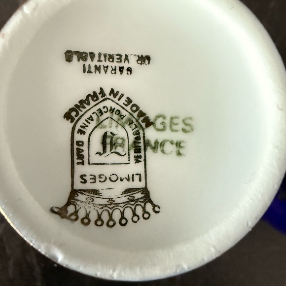 LIMOGES Porcelain Teacups and Saucers (Set of 2) - Picture 14 of 16